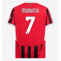 AC Milan Alvaro Morata #7 Hjemmebanetrøje 2024-25 Kortærmet